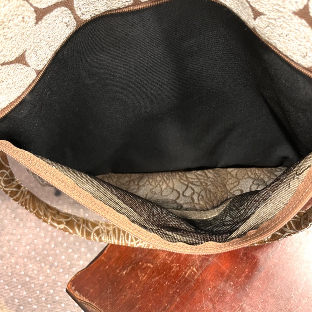 Maruca Colorado Handmade Large Brown, Gray And Light Blue Jacquard Handbag - Picture 3 of 9